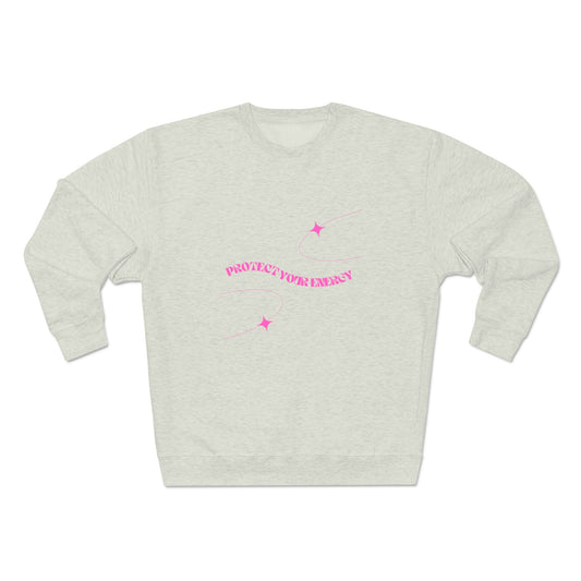 Pink Protect Your Energy Crewneck Sweatshirt