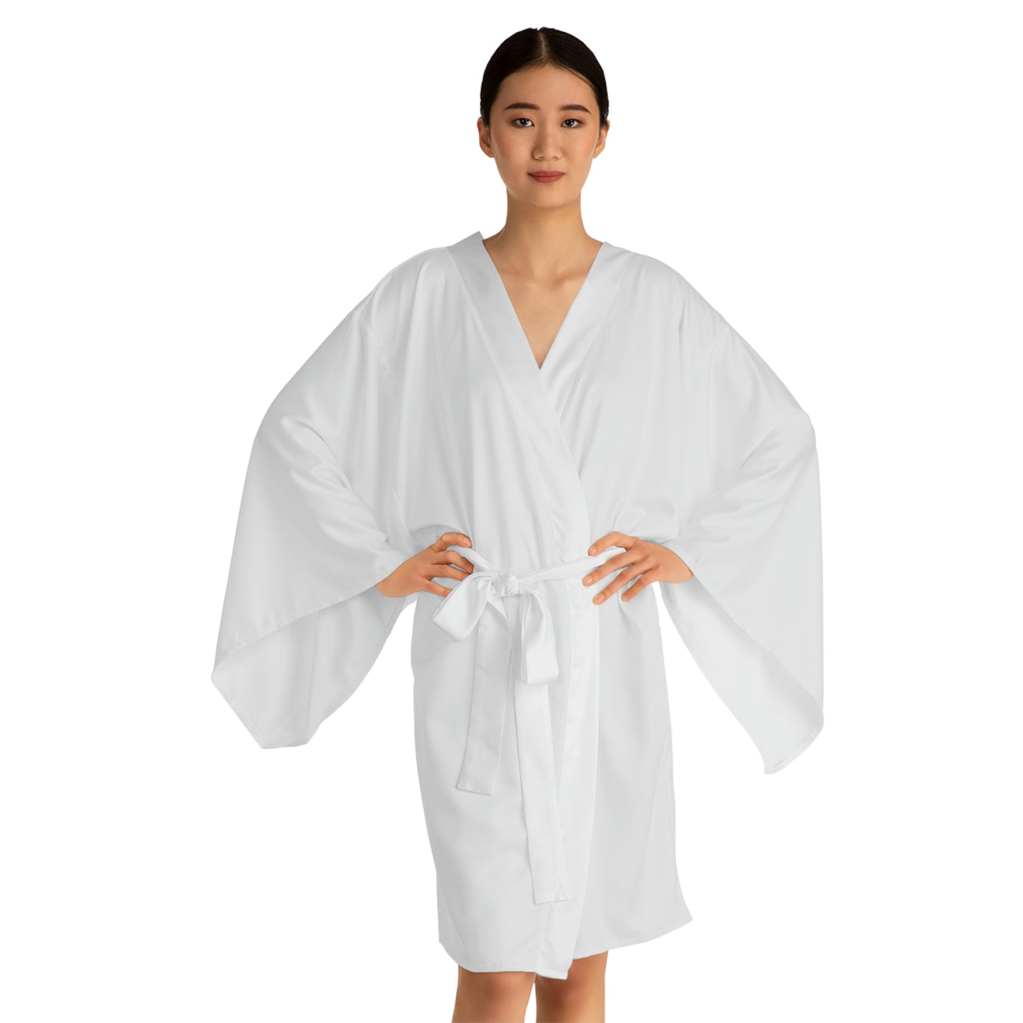 Blue Protect Your Energy Long Sleeve Kimono Robe
