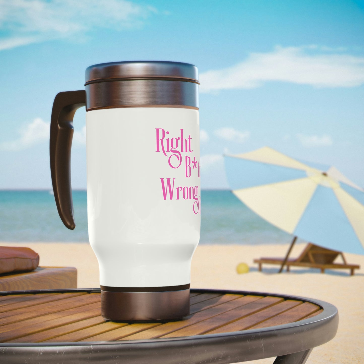 Right Day Travel Mug with Handle, 14oz