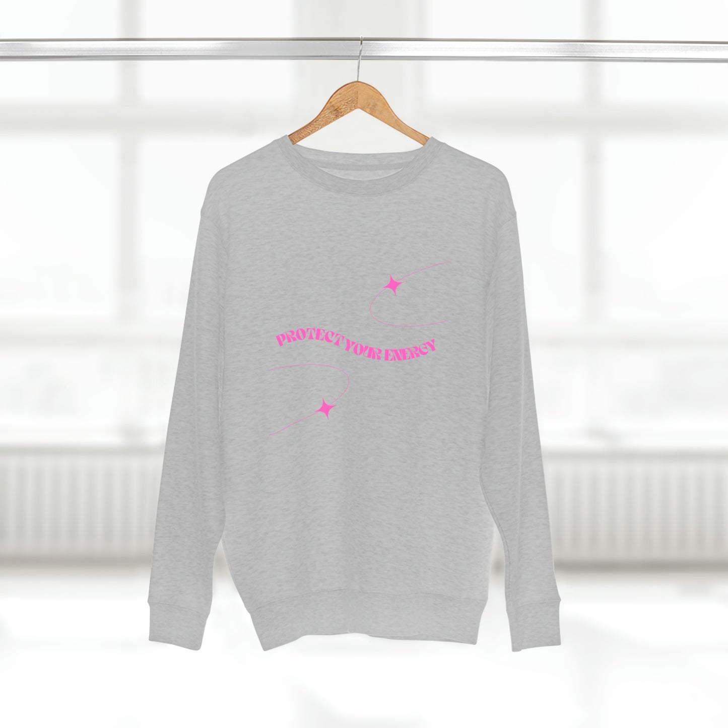 Pink Protect Your Energy Crewneck Sweatshirt