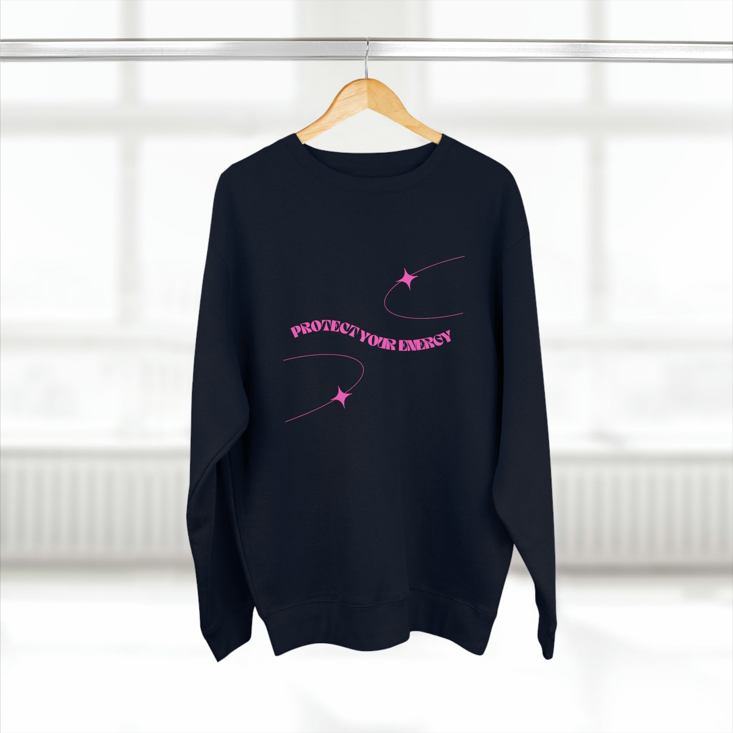 Pink Protect Your Energy Crewneck Sweatshirt