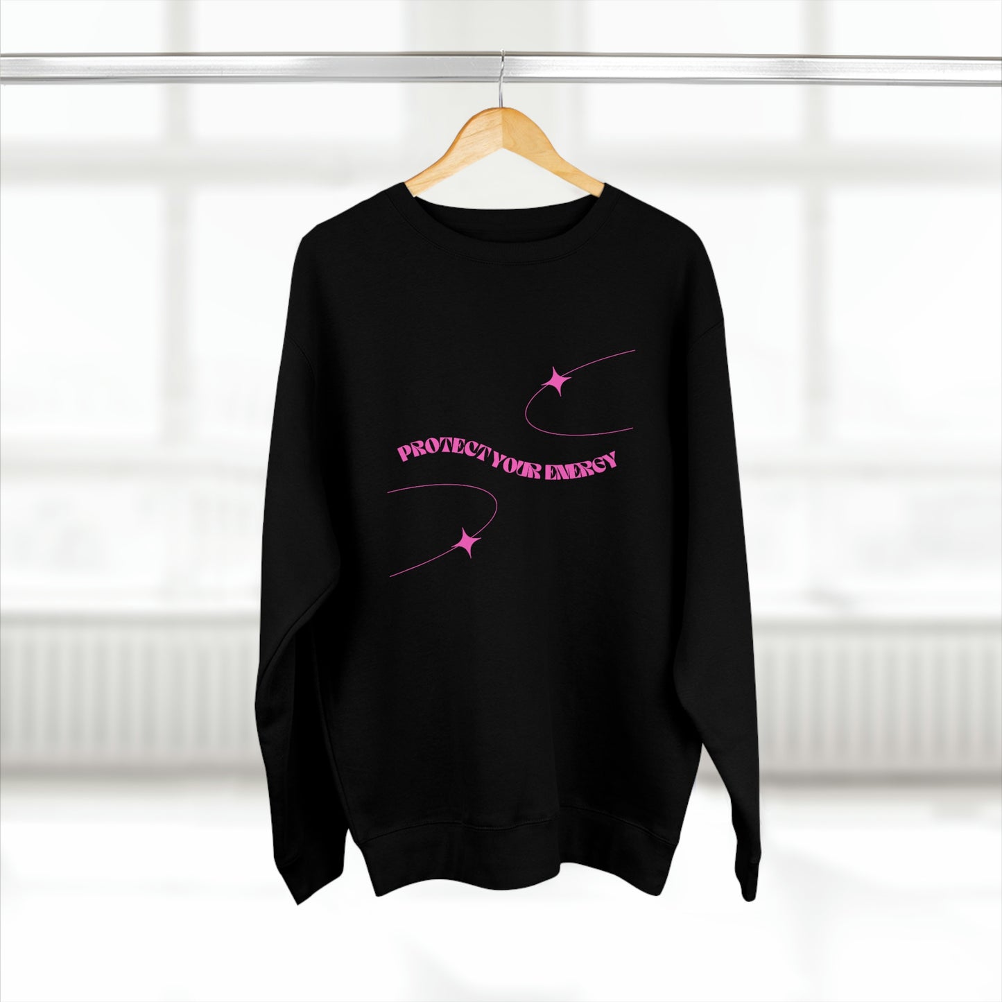 Pink Protect Your Energy Crewneck Sweatshirt