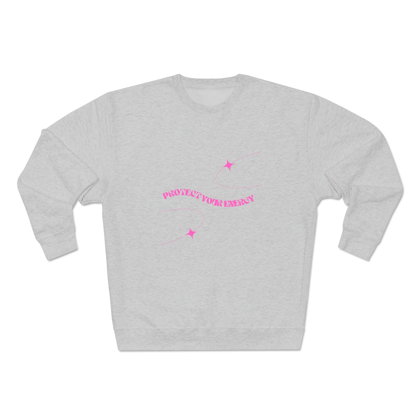 Pink Protect Your Energy Crewneck Sweatshirt