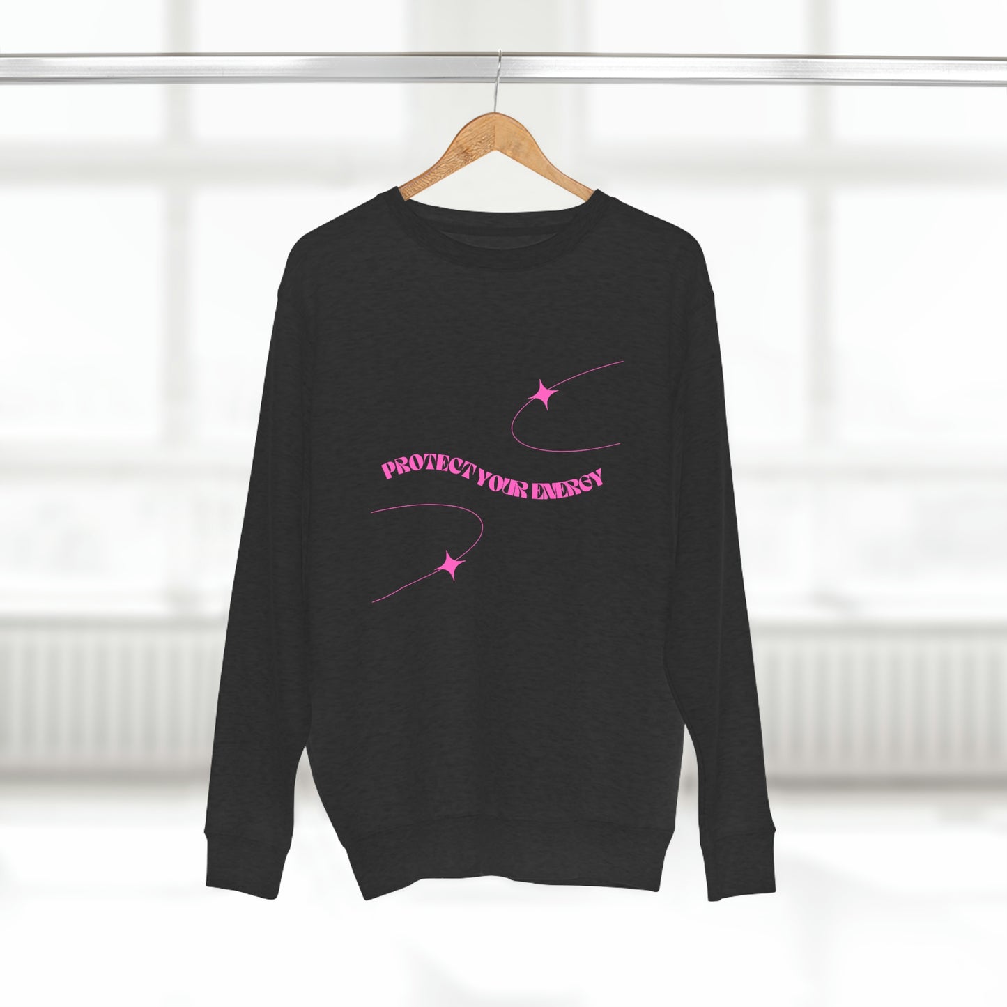 Pink Protect Your Energy Crewneck Sweatshirt